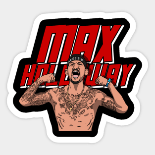 Max Holloway Comic Style Sticker